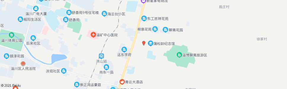 淄博蒲松龄_公交站地图_淄博公交_妙搜公交查询2024