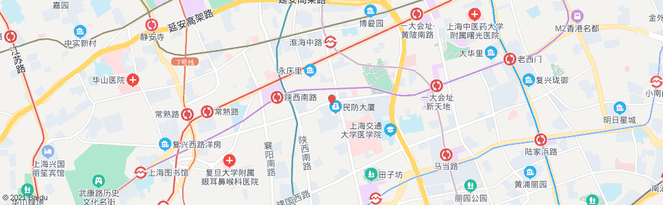 上海复兴中路瑞金二路_公交站地图_上海公交_妙搜公交查询2024