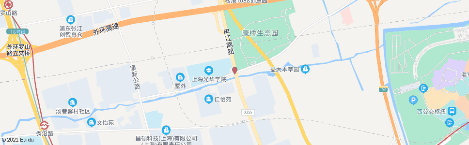 上海川周公路申江路_公交站地图_上海公交_妙搜公交查询2024