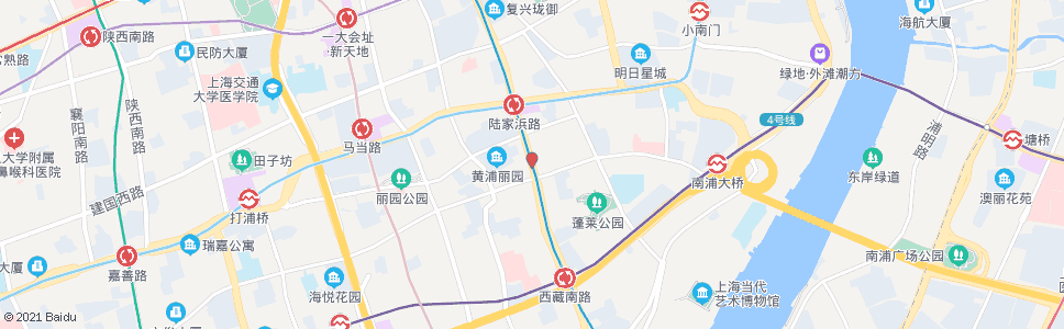 上海西藏南路斜土路_公交站地图_上海公交_妙搜公交查询2024