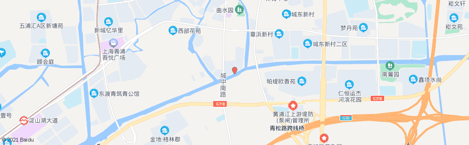 上海环城东路城中南路_公交站地图_上海公交_妙搜公交查询2024