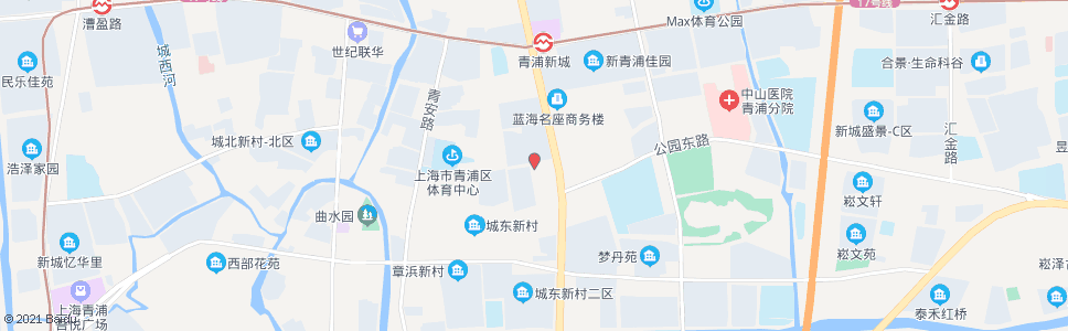 上海公园路外青松公路(区政府)_公交站地图_上海公交_妙搜公交查询2024