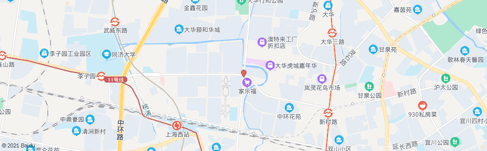 上海新村路真华路_公交站地图_上海公交_妙搜公交查询2024