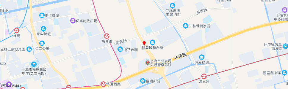 上海杨高南路联民路_公交站地图_上海公交_妙搜公交查询2024