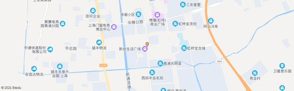 上海华志路新凤中路_公交站地图_上海公交_妙搜公交查询2025