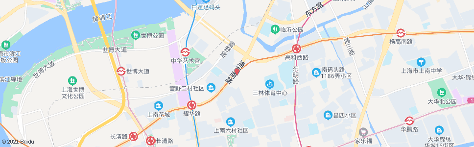 上海浦东南路浦东大道(临时站)_公交站地图_上海公交_妙搜公交查询2024