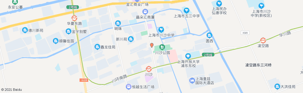 上海城南路川沙路(临时站)_公交站地图_上海公交_妙搜公交查询2024