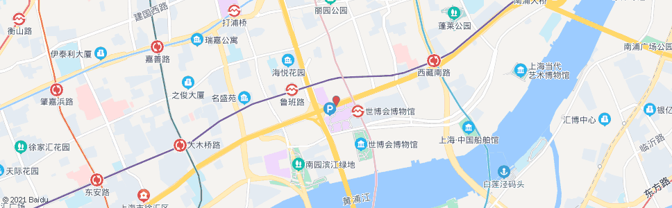 上海中山南一路鲁班路_公交站地图_上海公交_妙搜公交查询2024