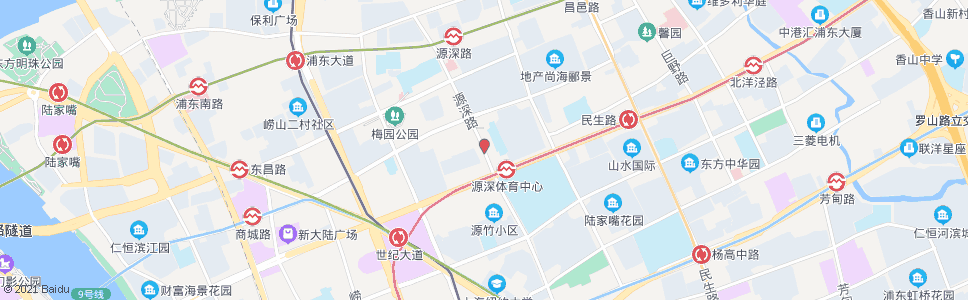 上海源深路商城路_公交站地图_上海公交_妙搜公交查询2024