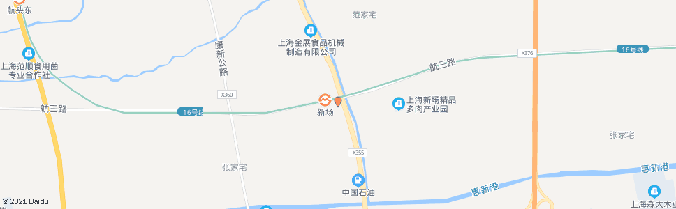 上海申江南路航三路(新场地铁站)_公交站地图_上海公交_妙搜公交查询2024