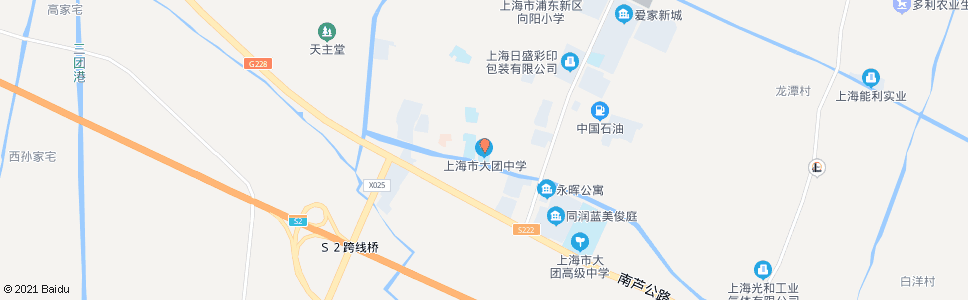 上海大团中学_公交站地图_上海公交_妙搜公交查询2024