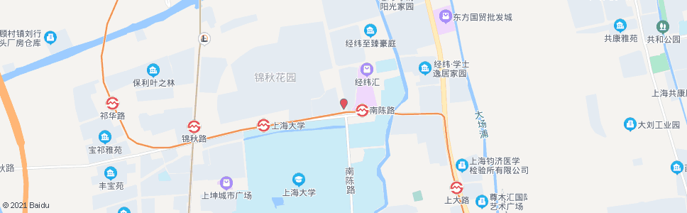 上海南陈路锦秋路_公交站地图_上海公交_妙搜公交查询2024