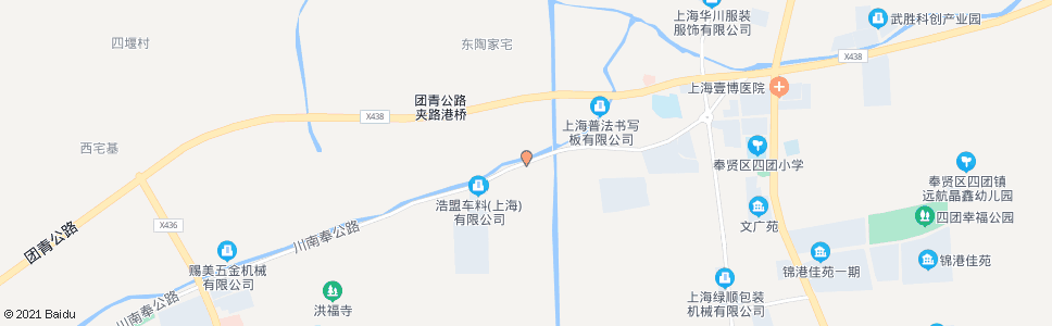 上海川南奉公路四团村_公交站地图_上海公交_妙搜公交查询2025