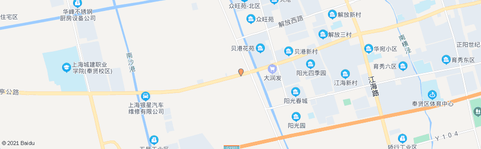 上海南亭公路亭卫公路(招呼站)_公交站地图_上海公交_妙搜公交查询2024