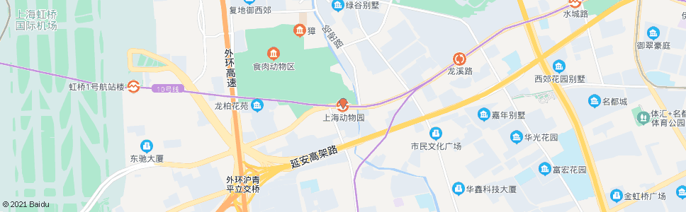 上海上海动物园_公交站地图_上海公交_妙搜公交查询2024