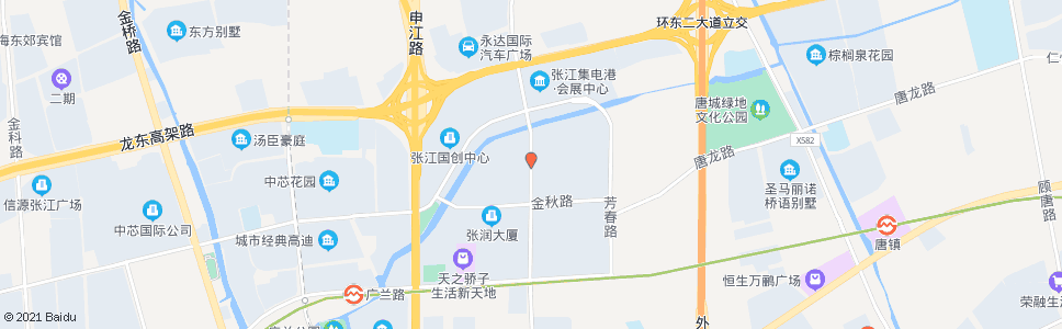 上海张东路金秋路_公交站地图_上海公交_妙搜公交查询2024
