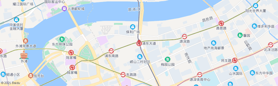 上海浦东大道站_公交站地图_上海公交_妙搜公交查询2024