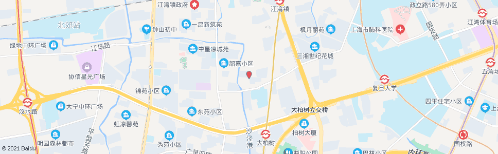 上海江湾医院(场中路新市北路)_公交站地图_上海公交_妙搜公交查询2024