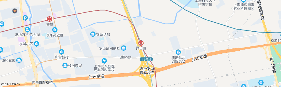 上海康桥路罗山路(建桥学院)_公交站地图_上海公交_妙搜公交查询2024