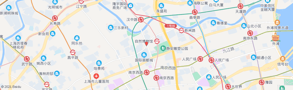 上海新闸路石门二路_公交站地图_上海公交_妙搜公交查询2024