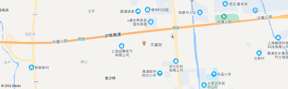 上海凤重路叙北路_公交站地图_上海公交_妙搜公交查询2025