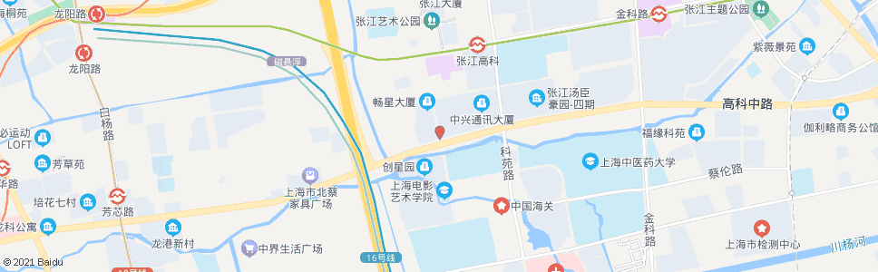 上海碧波路高科路_公交站地图_上海公交_妙搜公交查询2024