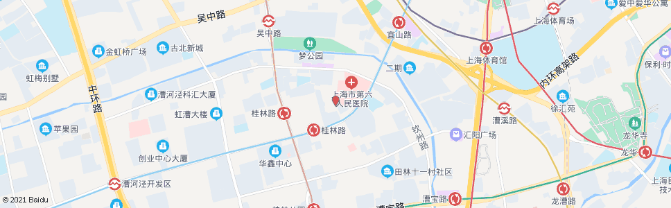 上海柳州路宜山路(市六医院)_公交站地图_上海公交_妙搜公交查询2024