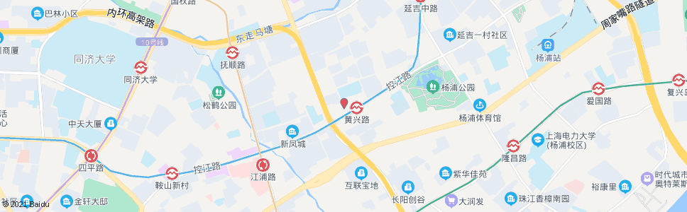 上海靖宇南路控江路_公交站地图_上海公交_妙搜公交查询2025