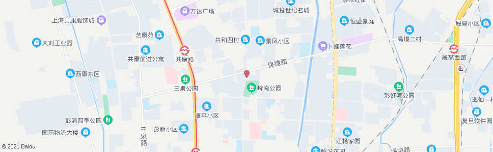 上海岭南路保德路_公交站地图_上海公交_妙搜公交查询2024