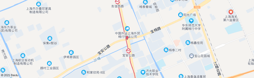 上海蕰川路宝杨路(轨道交通1号线宝安公路站)_公交站地图_上海公交_妙搜公交查询2024