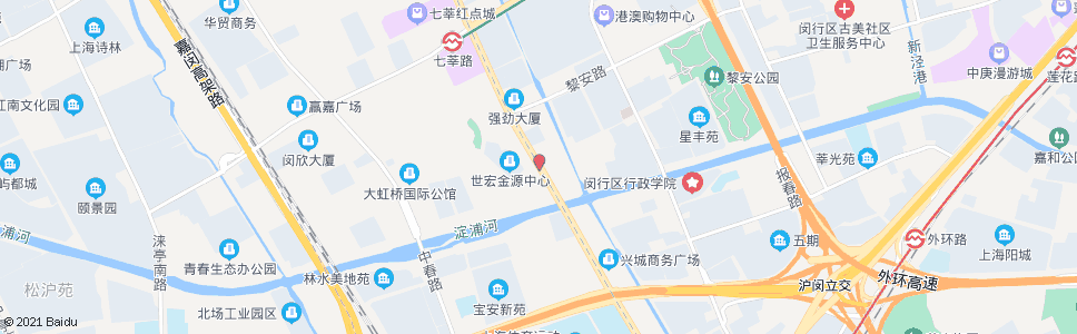 上海七莘路黎安路_公交站地图_上海公交_妙搜公交查询2024