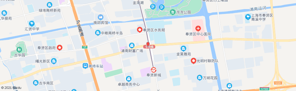 上海金海公路南奉公路_公交站地图_上海公交_妙搜公交查询2025