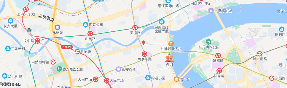 上海江西中路北京东路_公交站地图_上海公交_妙搜公交查询2024