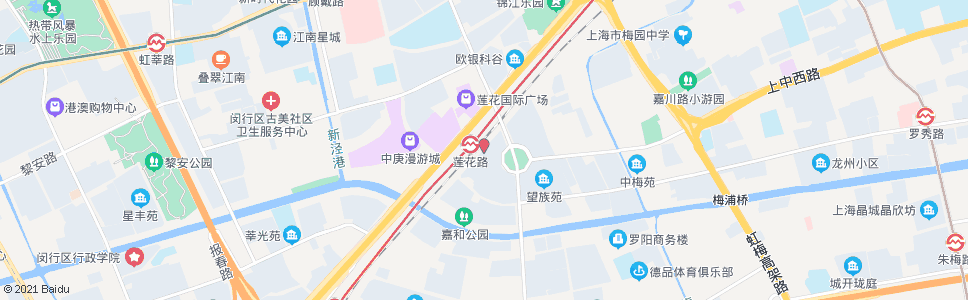 上海莲花路地铁站(下客站)_公交站地图_上海公交_妙搜公交查询2024