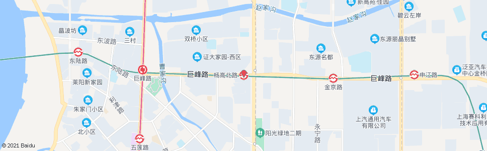 上海凌河路杨高北路_公交站地图_上海公交_妙搜公交查询2024