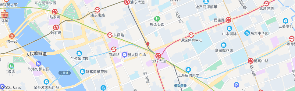 上海张杨路东方路_公交站地图_上海公交_妙搜公交查询2024