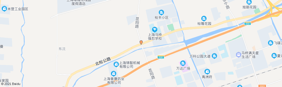 上海昆阳北路北松公路_公交站地图_上海公交_妙搜公交查询2024