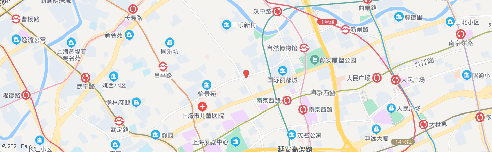 上海新闸路江宁路_公交站地图_上海公交_妙搜公交查询2024