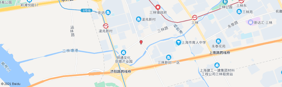 上海长清路三林路_公交站地图_上海公交_妙搜公交查询2024