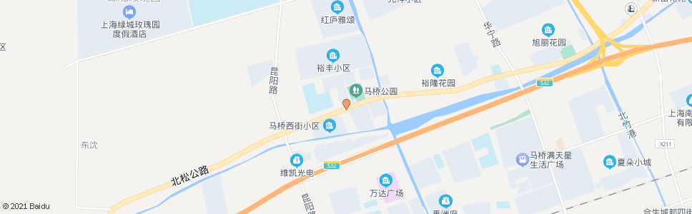 上海北松公路新街_公交站地图_上海公交_妙搜公交查询2024