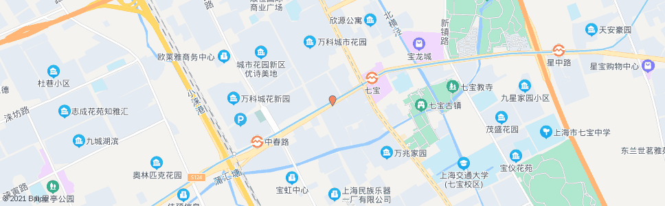 上海沪松公路七莘路_公交站地图_上海公交_妙搜公交查询2024