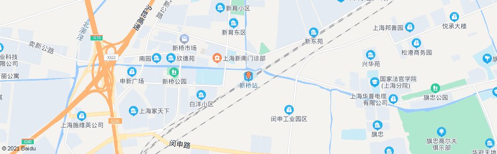 上海新桥商店_公交站地图_上海公交_妙搜公交查询2024