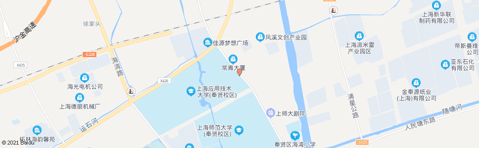 上海应用技术学院东门_公交站地图_上海公交_妙搜公交查询2025