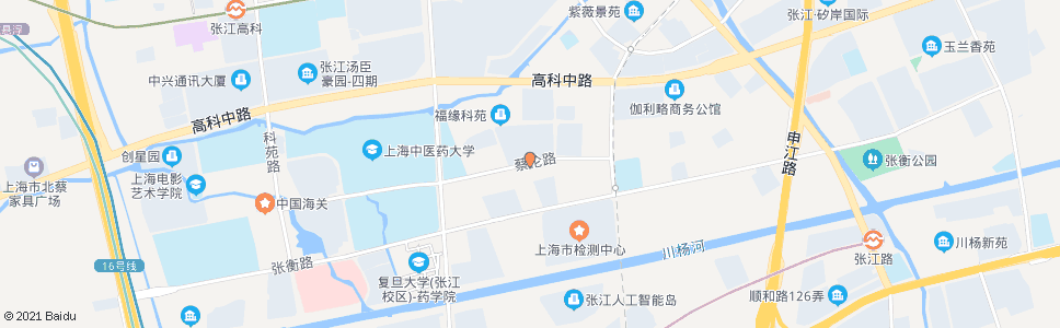 上海爱迪生路蔡伦路_公交站地图_上海公交_妙搜公交查询2024