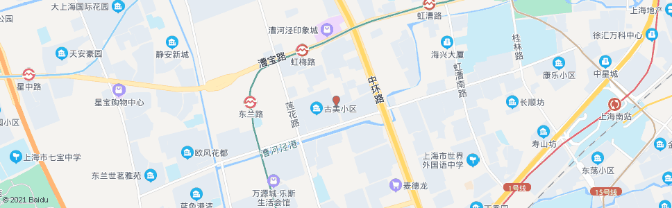 上海古美路东兰路_公交站地图_上海公交_妙搜公交查询2024