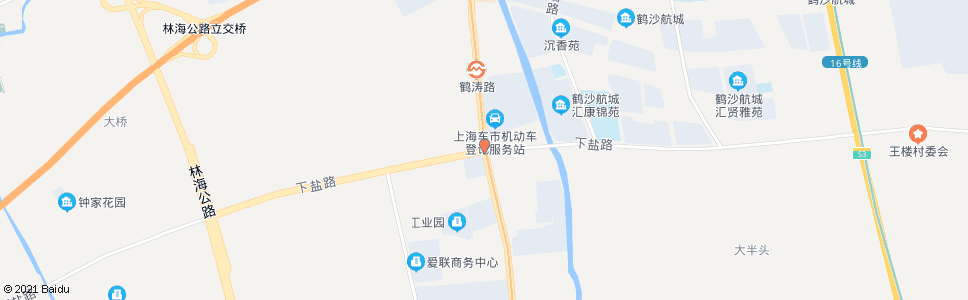 上海沪南公路下盐公路_公交站地图_上海公交_妙搜公交查询2024