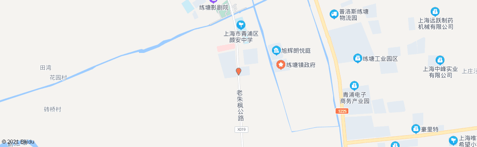 上海老朱枫公路练塘_公交站地图_上海公交_妙搜公交查询2024