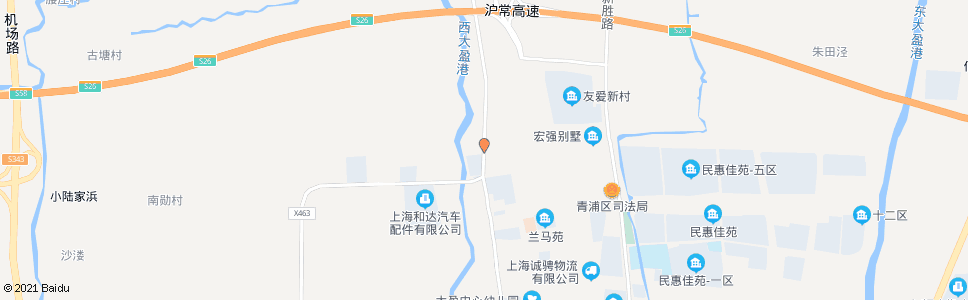 上海友爱路青赵公路_公交站地图_上海公交_妙搜公交查询2024