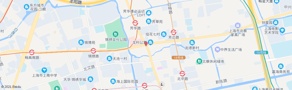 上海高科西路沪南路_公交站地图_上海公交_妙搜公交查询2024