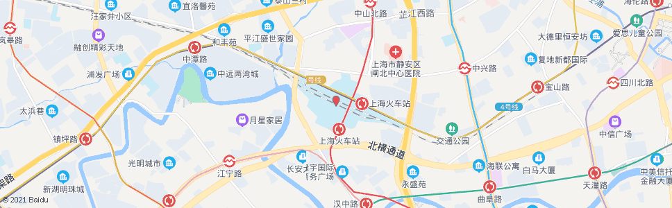 上海红旗_公交站地图_上海公交_妙搜公交查询2024
